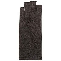 Rolyan Compression Glove, Fingerless Compression Glove for Arthritis for Men & Women, Arthritis Compression Gloves for Carpal Tunnel, Compression Glove for Swelling, Black Glove, Right Hand, Small