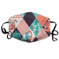 Face Mask Jungle Pink Flamingos Customized Cycling Half Face Earloop Dust Mask for Boys