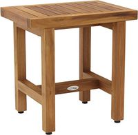 (Fully Assembled) AquaTeak Patented 18" Spa Lotus Teak Shower Bench