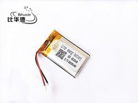 BIHUADE 3.7V 800MAH 652540 Lithium Polymer Li-Po Rechargeable Battery for DIY Mp3 MP4 MP5 GPS