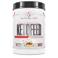 Purus Labs Ketofeed Creamy Butter Pecan | Keto Low Glycemic Protein Meal Replacement | Functional Fuel | Whey Isolate | MCT Healthy Fats | 20g Protein | Brain Health | Energy | 1 g Carbs or Less