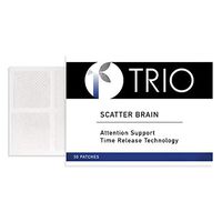 Trio Scatter Brain Great Brain Supplement Patch for Enhanced Memory, Attention Support, and Overall Brain Health