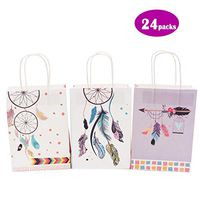 Small Gift Bags with Handles Paper Bags Treat Bags Party Favor Bags Tote Bags Bulk Dreamcatcher Bags 24packs