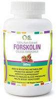 Pure 500 milligram Coleus Forskolin Extract-Belly Busters for Weight Loss-Antioxidant-Boosts Energy-Great for Men/Women- Standardized at 20 percent -60 Veggie Capsules