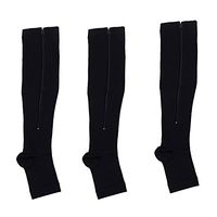 Zipper Compression Socks for Women Great Stockings for Running 3Pairs