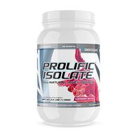 G6 Sports Nutrition Prolific Isolate All Natural Whey Protein Isolate (Gluten Free, Lactose Free, Soy Free, Stevia Sweetened, 25g Protein, 100 Calories) – 2.5lb Jar – Raspberry Gelato