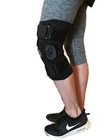 Alpha Medical Knee Brace Stabilizer & Compression Sleeve w/Open Side Hinges & Straps for Knee Support, Injury Recovery & Prevention from Moderate to Major Injuries L1832/L1833 (XXLarge)