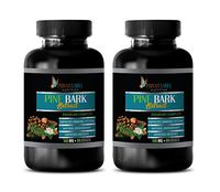 Immune System Support Dietary Supplement - Pine BARK Extract - Premium Complex - Digestion Support Supplement - 2 Bottles 120 Softgels