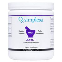SIMPLESA NUTRITION- AAKG+ Core Powder (360 grams)- Contains Ubiquinol (CoQ10), GABA (Gamma Aminobutyric Acid), Niacin (Non-Flush)