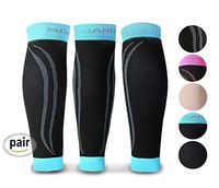 Calf Compression Sleeve, 1 Pair Unisex, Strong Calf Support 20-30mmHg, Best for Calf Pain & Swelling Relief, Shin Splint, Varicose Veins, Muscle Recovery, Travel, Nursing, Running, Cycling, Blue XXL