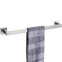 Leyden Modern Stainless Steel Wall Mounted Single Bar Towel Bar Towel Ring Towel Hook Towel Hanger Towel Holder Towel Storage Towel Hanger Towel Holder, Brushed Nickel