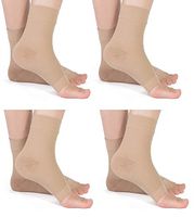 MojaSports Ankle Compression Socks Plantar Fasciitis Foot Sleeves for Arch Support - Relieve Pain, Eases Swelling & Heel Spurs - Better Than Night Splint or Brace (Bge-SmMed-1Pr)