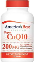 America's Best Nutrition 200MG CoQ10 (Coenzyme Q10) - 75 Softgels - Heart Health Formula with Resveratrol, Grape Seed Extract, Avocado Oil - Made in USA - GMP Quality Assured - Satisfaction Guaranteed