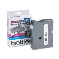 Brother P-Touch - TX Tape Cartridge for PT-8000, PT-PC, PT-30/35, 1w, White on Black TX-3551 (DMi EA