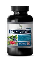 antioxidant resveratrol - Natural Immune Support Complex 1550MG - Powerful ANTIOXIDANTS - Best Herbs - Garlic Extract - 1 Bottles (60 Capsules)