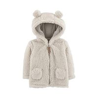 Carter's Zip-Up Sherpa Jacket, Light Beige , 6 Months
