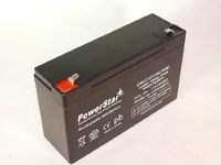 PowerStar AGM6V1.2-07 GE Security44; 60-91444; 6VDC44; 1.2Ah 24-Hour Rechargeable Backup Battery