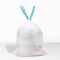 Drawstring Bin Liner Refuse Sacks Waste garbage rubbish bags Blue 50 Counts 18L 45CMX50CM
