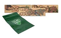 Lion Rolling Circus 1 1/4 Unbleached Rolling Papers (3 Packs) with Leaf Lock Gear Smell Proof Pouch - 4 Item Bundle