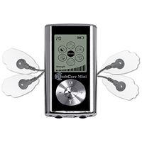 TechCare Mini Massager Tens Unit Lifetime Warranty Tens Machine for Drug Free Pain Management, Back Pain and Rehabilitation (Mini+12 Pads, Silver)