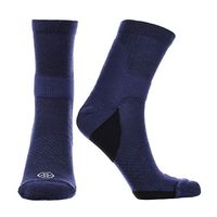 Doctor's Choice Plantar Fasciitis Compression Crew Socks, Mens & Womens Pain Relief for Achilles Tendonitis & Arch Support 10-20 mmHg Compression (Navy, Large)