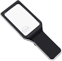 Jhua LED Light Magnifier Handheld Magnifying Glass, LED Lighted 3X 6X Magnifiers for Reading Books, Pages, Magazines, Newspapers & Maps