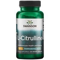 Swanson Amino Acid Pharmaceutical Grade L-Citrulline 850 Milligrams 60 Veg Capsules