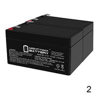 Mighty Max Battery 12V 1.3Ah SLA Battery Replacement for BP1.2-12 WKA12-1.3F WP1.2-12 - 2 Pack Brand Product