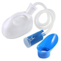 Huapa Urinal Pee Bottle Unisex Urinal Collector Plastic Chamber Pot Elderly Piss Pot 2000ML(White)