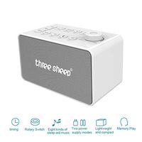 lurui White Noise Machine, Plug in Or Battery Powered (Included) - 8 Classic & Nature Sounds, Baby Sound Machine with Timer, Sleep Therapy Speaker for Sleeping Portable Sleep Sound