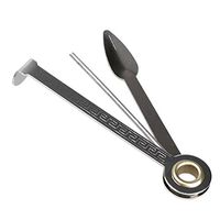 3in1 Smoking Pipe Cleaner Cleaning Tool Reamers Tamper for hookahs Stainless Steel Tobacco Pipes Clean Tool