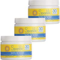 Sparkle Skin Boost (Tropical Coconut Pineapple) [3-Pack of 30-Serves] Verisol Collagen Peptides Protein Powder Vitamin C Supplement Drink