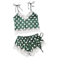 3pcs Women's Comfy Pajmas Floral Printed Lingerie Underwear Sets Satin Lace Silk Camisole Shorts Thong Sleepwear Nightwear Nightshirt Panties