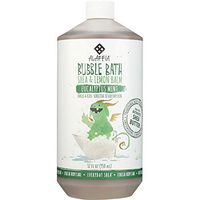 Alaffia - Everyday Shea Bubble Bath, Babies and Kids, Gentle Support to Clean, Moisturize, and Calm with Shea Butter, Lemon Balm, and Spearmint, Fair Trade, Eucalyptus Mint, 32 Ounces
