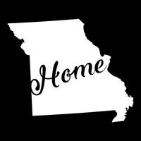 Missouri Home State Vinyl Decal Sticker | Cars Trucks Vans Walls Windows Laptops Cups | White | 5.5 X 4.5 | KCD1943