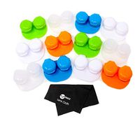 Flip Top Flat Pack Dome Contact Lens Case (12 Pack Disposable) Assorted Colors