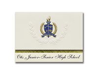 Signature Announcements Otis Junior-Senior High School (Otis, CO) Graduation Announcements, Presidential style, Elite package of 25 with Gold & Blue Metallic Foil seal