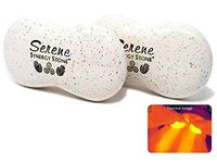 Serene (Candy)(Set of 2) Synergy Stones - Contoured Hot Stone Massage Tools - Deep Heat for Muscle Tension Relief - Relaxing and Therapeutic - Ultra-Smooth for on Skin with Oil or Over Clothes
