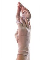 Tommie Copper Men's Recovery half finger gloves, Nude, Medium