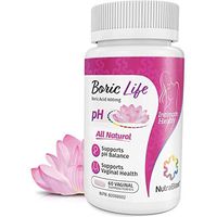 NutraBlast Boric Acid Vaginal Suppositories - 60 Count, 600mg - 100% Pure Made in USA - Boric Life Intimate Health Support