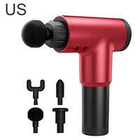 Fascia Gun Muscle Massage Gun Electric Muscle Relaxer Fitness Shock Gun Deep Vibration Relaxation Gun (red)