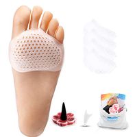 vuUUuv 4 Pcs-Breathable Silicone Foot Pad - Relieves Pain Caused by Cheekbones, Bunions, Blisters, Calluses - Thickened Foot Pad for High Heels- 2 Pairs(Transparent-Massage)