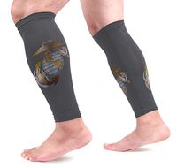 poeticcity USMC US Marines 1 Pair Calf Sleeves Cooling Leg Support Pain Recovery