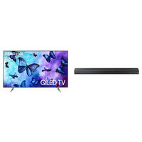Samsung  Flat 75" QLED 4K UHD 6 Series Smart TV with Soundbar Bundle