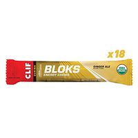 CLIF BLOKS - Energy Chews - Ginger Ale Flavor - (2.1 Ounce Packet, 18 Count)