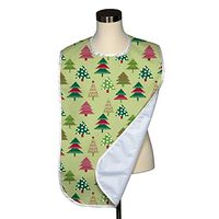 Christmas Collection Collection Adult Bib - Covered with Care Assorted Prints Available! (Decorated Christmas Trees)