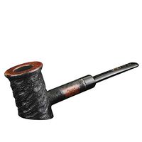 FULUSHOU Mediterranean Briar Wood Tobacco Pipe, Engraving Process, Beautiful Hammer Desktop Tobacco Pipe
