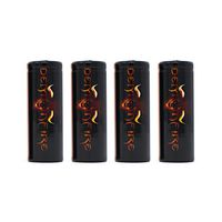 4 Piece IMR 18500 1300mAh 3.7V High Drain LiMn Demonfire Rechargeable Battery with Button Top