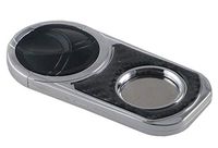 Visol Doberv Cigar Cutter with Carbon Fiber Plate (Chrome and Black, Grey)