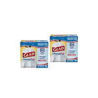 Glad ForceFlexPlus Tall Kitchen Drawstring Trash Bags, Unscented, 80 ct (2 Pack(80 Count))